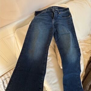 American Eagle Outfitters Men's Dark Blue Bootcut Jeans